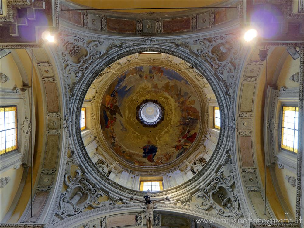 Milan (Italy) - Ceiling of the presbytery of the Church of Santa Maria alla Porta